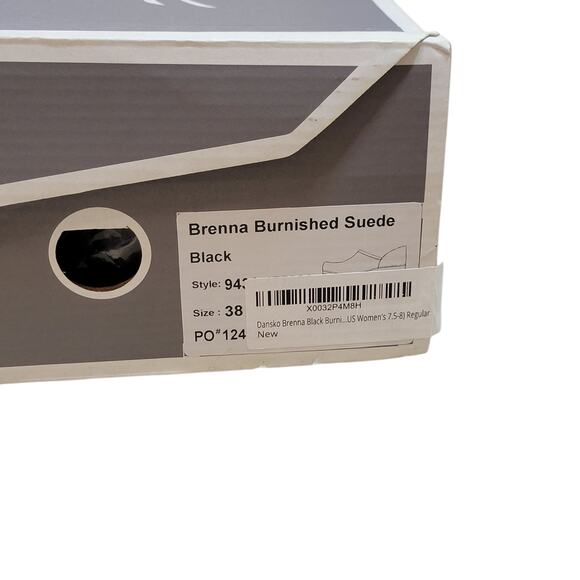 Dansko Black Women's Mules with Brown Sole - Picture 10 of 12